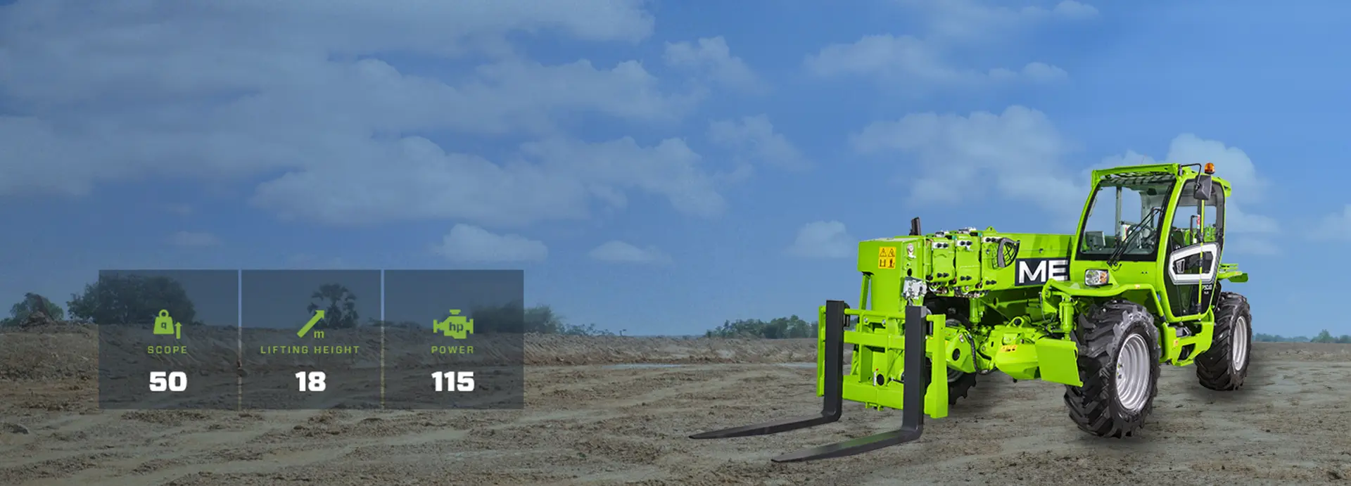 Merlo Panoramic 50.18 Stabilised Telehandler